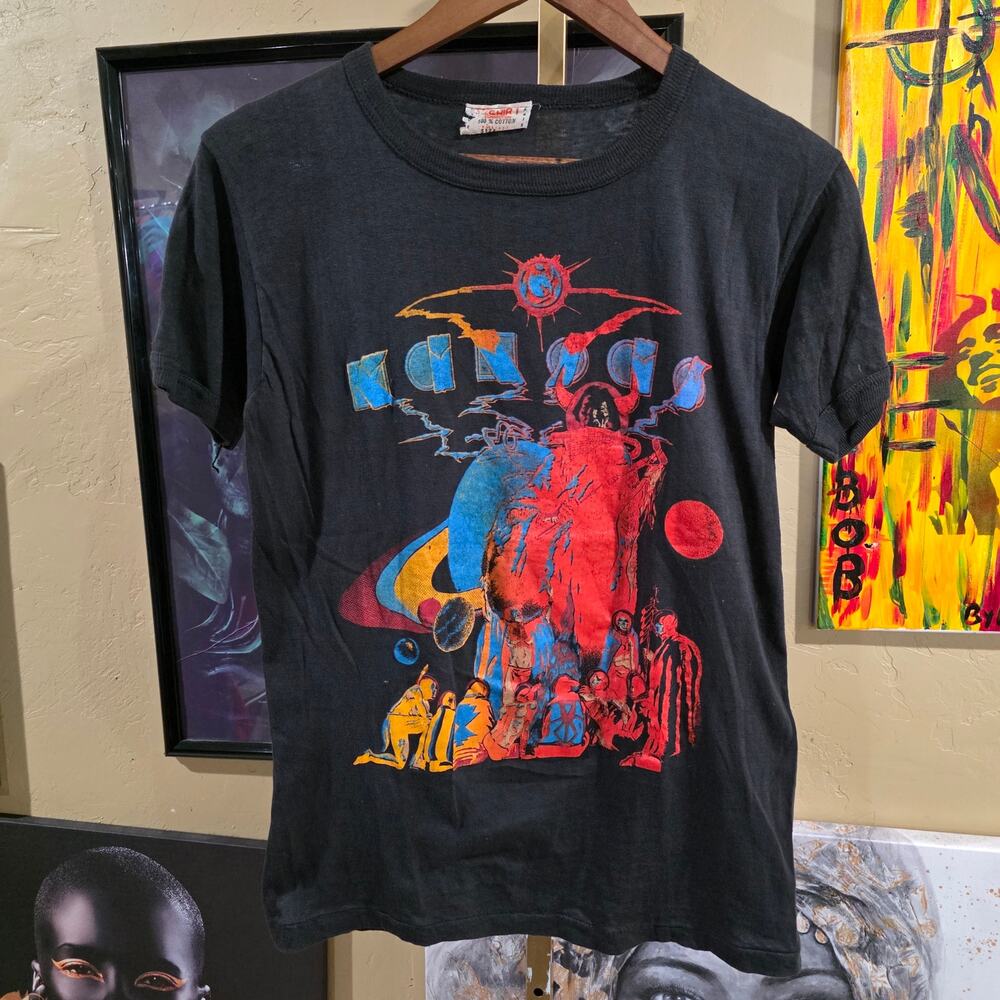 Rare 70s Kansas Deadstock Vintage Grunge Rock Band Tee Size Large